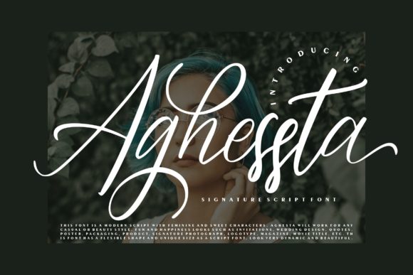 Aghessta Script: A Luxurious Handwritten Font for Creative Makers