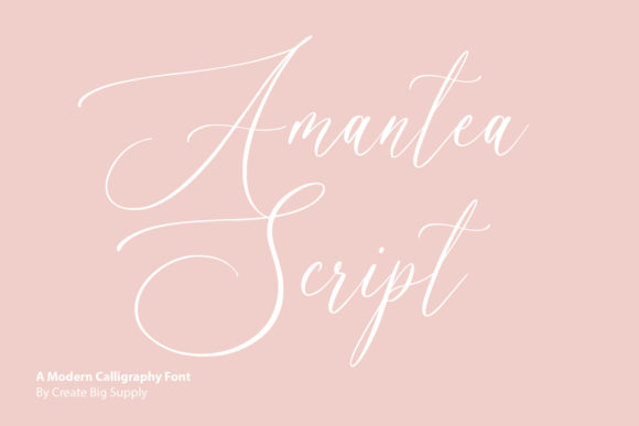 Amantea Script: A Graceful Handwritten Font for Makers and Designers