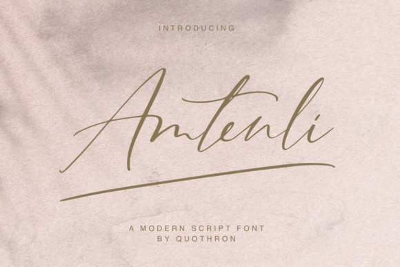 Amtenli Script: A Graceful Font for Your Brand’s Elegant Touch