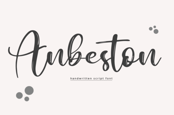 Anbeston Script: A Charming Typeface for Editorial Design