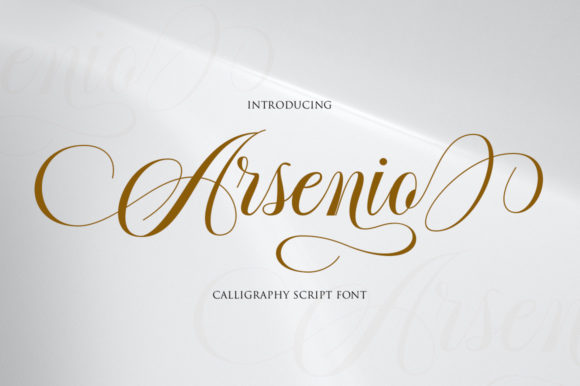 Arsenio Script Font for Small Business Branding