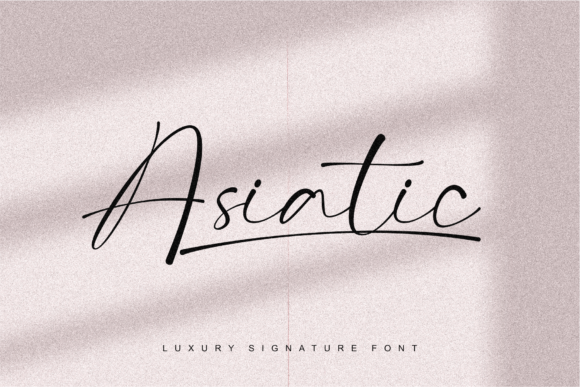 Asiatic Signature Script Font for Makers and Designers