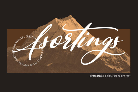 Asortings Script: A Timeless Handwritten Font for Creative Makers
