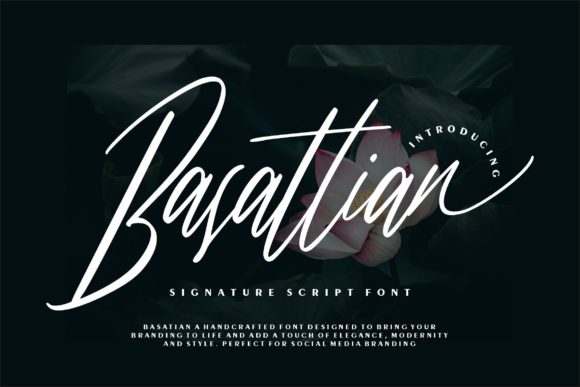 Basattian Script: A Handwritten Font for Elegant Designs
