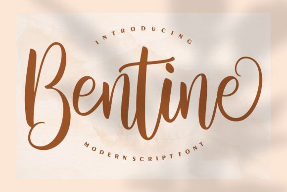 Bentine Script: A Romantic Font for Editorial Design