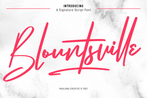 Blountsville Script: A Premium Font for Eye-Catching Branding and Campaigns