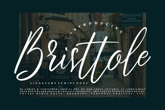 Bristtole Script: A Delicate Font for Elegant Web Designs