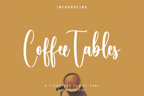 Coffee Tables Script: A Font That Elevates Campaign Design