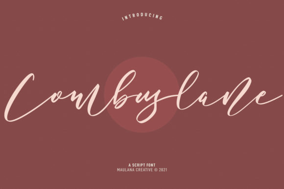 Combuslane Script: A Luxurious Handwritten Typeface for Editorial Design