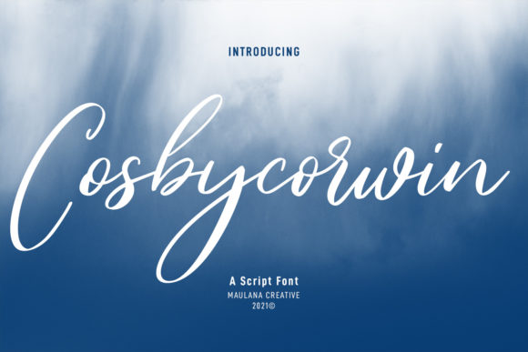 Cosbycorwin Script Font for Creative Web Design and Print Projects