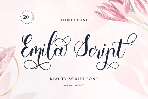 Emila Script: A Beautiful Script Font for Editorial Design