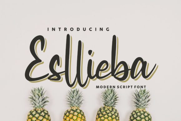 Esllieba Script Font for Editorial Design and Branding