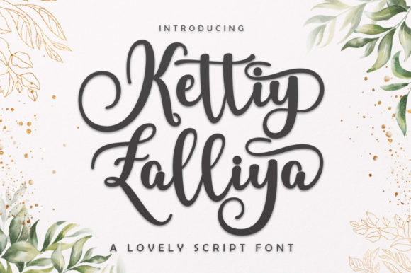 Kettiy Zalliya Script Font for Creative Makers and Handmade Sellers