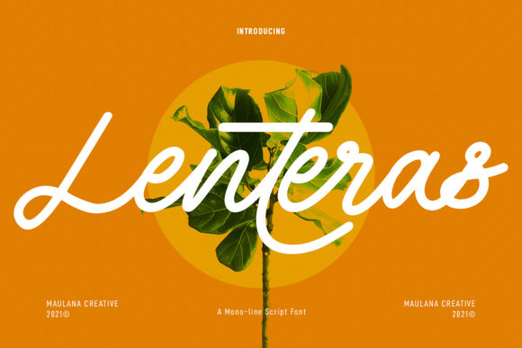 Lenteras Monoline Script: A Vintage-Inspired Font for Creative Branding
