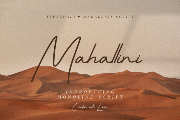 Mahallini Script: A Graceful Font for Craft Creators