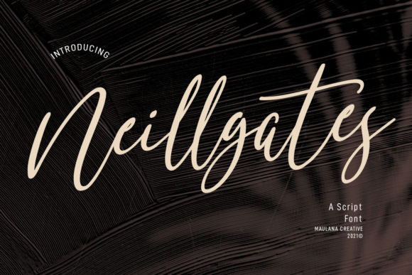 Neillgates Script Font for Branding and Creative Projects