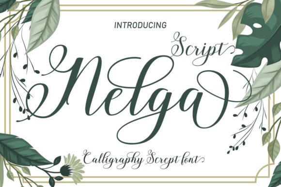 Nelga Script Font: A Charming Addition to Your Design Toolkit