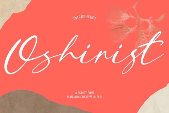 Oshirist Script: A Handwritten Font for Professional Branding