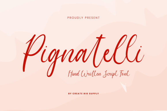 Pignatelli Script: A Handwritten Font for Beautiful Craft Projects