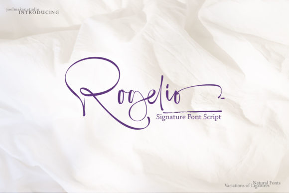 Rogelio Script Font: A Handwritten Typeface for Makers and Designers