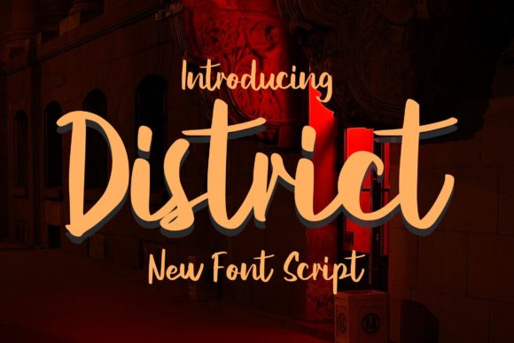 Upgrade Your Brand with District Script Font