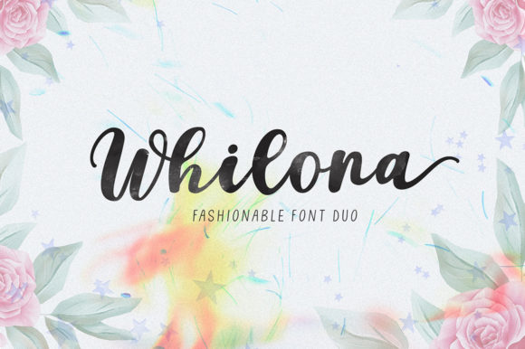 Whilona Script Font for Modern Editorial Design