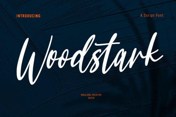 Woodstark Script Font for Digital Design Projects